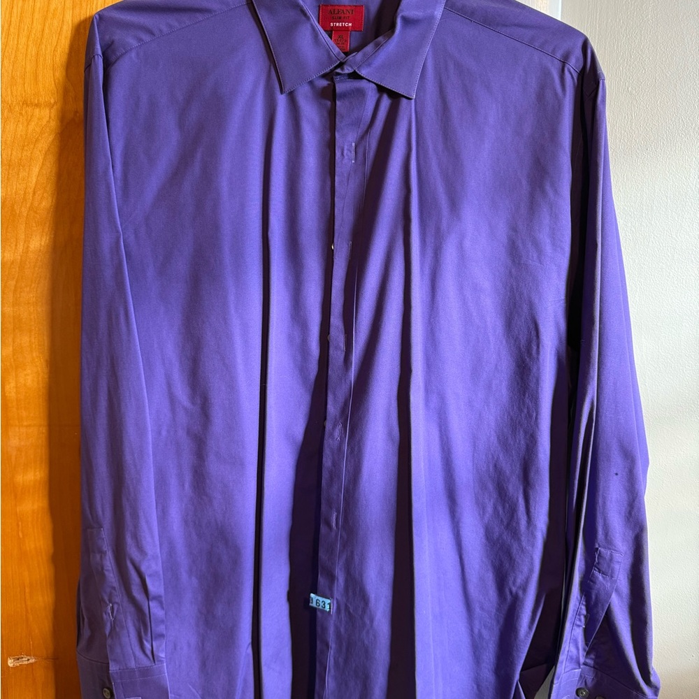 Alfani Men's Rich Purple Dress Shirt
